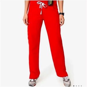 Figs Kade cargo scrub bottoms winning red